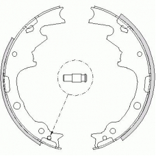 Z4188.01 WOKING Комплект тормозных колодок