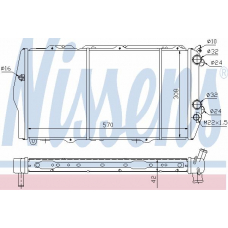 60456 NISSENS Радиатор, охлаждение двигателя