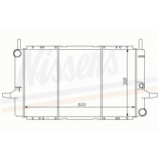 62226 NISSENS Радиатор, охлаждение двигателя
