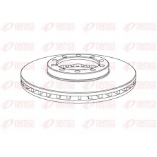 NCA1138.20 REMSA Тормозной диск