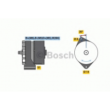 0 986 080 180 BOSCH Генератор