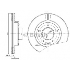 0 986 BB4 366 BOSCH Тормозной диск