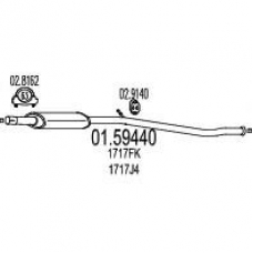 01.59440 MTS Средний глушитель выхлопных газов
