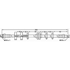 FBH6112 FIRST LINE Тормозной шланг