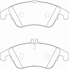 FD7302A NECTO Комплект тормозных колодок, дисковый тормоз