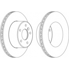 DDF1379-1 FERODO Тормозной диск