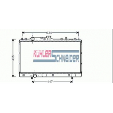 0501601 KUHLER SCHNEIDER Радиатор, охлаждение двигател