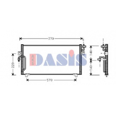 072420N AKS DASIS Конденсатор, кондиционер