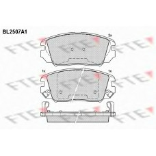 BL2507A1 FTE Комплект тормозных колодок, дисковый тормоз