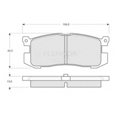 FB210192 FLENNOR Комплект тормозных колодок, дисковый тормоз