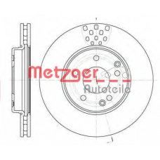 6751.10 METZGER Тормозной диск