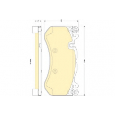 6118379 GIRLING Комплект тормозных колодок, дисковый тормоз