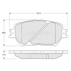 FB210701 FLENNOR Комплект тормозных колодок, дисковый тормоз