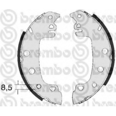 S 23 538 BREMBO Комплект тормозных колодок