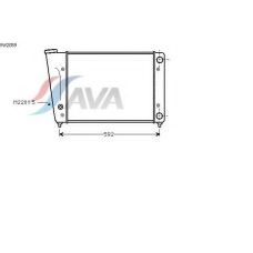 VW2059 AVA Радиатор, охлаждение двигателя