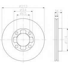 8DD 355 102-111 HELLA PAGID Тормозной диск