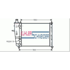 1710301 KUHLER SCHNEIDER Радиатор, охлаждение двигател