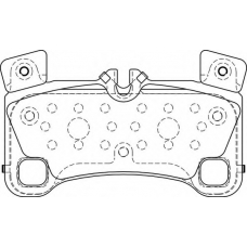 FD7352A NECTO Комплект тормозных колодок, дисковый тормоз