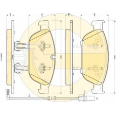 6118972 GIRLING Комплект тормозных колодок, дисковый тормоз