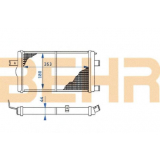 2110256 BEHR Radiator