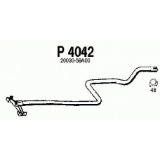 P4042 FENNO Труба выхлопного газа