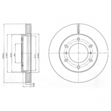 BG4229 DELPHI Тормозной диск