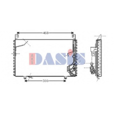 051970N AKS DASIS Конденсатор, кондиционер