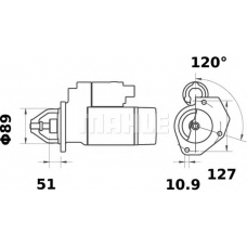 MS 100 MAHLE Стартер