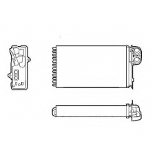 53216 NRF Теплообменник, отопление салона