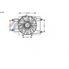 AL7504 AVA Вентилятор, охлаждение двигателя