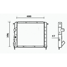 RM0695 EQUAL QUALITY Радиатор, охлаждение двигателя