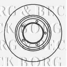 BBD4032 BORG & BECK Тормозной диск