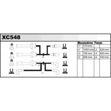 XC548 QUINTON HAZELL Комплект проводов зажигания