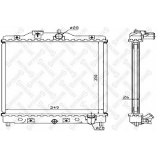 10-26080-SX STELLOX Радиатор, охлаждение двигателя