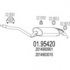 01.95420 MTS Глушитель выхлопных газов конечный