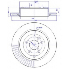 142.1400 CAR Тормозной диск