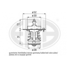 350107 ERA Термостат, охлаждающая жидкость
