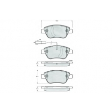 PF1444 PROCODIS FRANCE Комплект тормозных колодок, дисковый тормоз