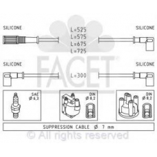 4.8472 FACET Комплект проводов зажигания