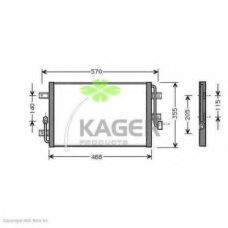 94-6179 KAGER Конденсатор, кондиционер