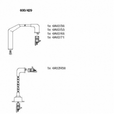 600/429 BREMI Комплект проводов зажигания
