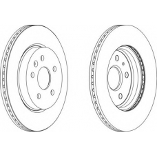 DDF1805C-1 FERODO Тормозной диск
