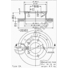 09.9618.24 BREMBO Тормозной диск