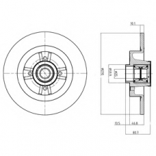 BG9032RSC DELPHI Тормозной диск