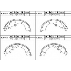 K2601D ASIMCO Комплект тормозных колодок