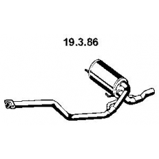 19.3.86 EBERSPACHER Средний глушитель выхлопных газов
