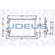702M20 JDEUS Конденсатор, кондиционер