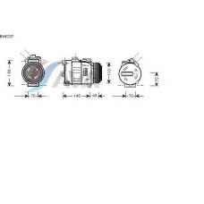 BWK237 AVA Компрессор, кондиционер