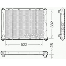 DRM24005 DENSO Радиатор, охлаждение двигателя