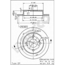 BS 7464 BRECO Тормозной диск